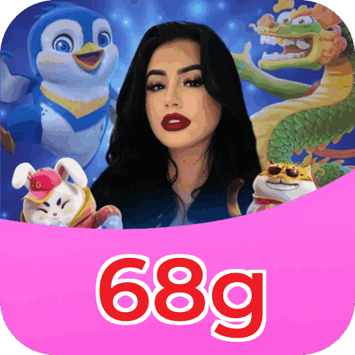 Interface do aplicativo 68g mostrando jogos disponíveis no iOS e Android